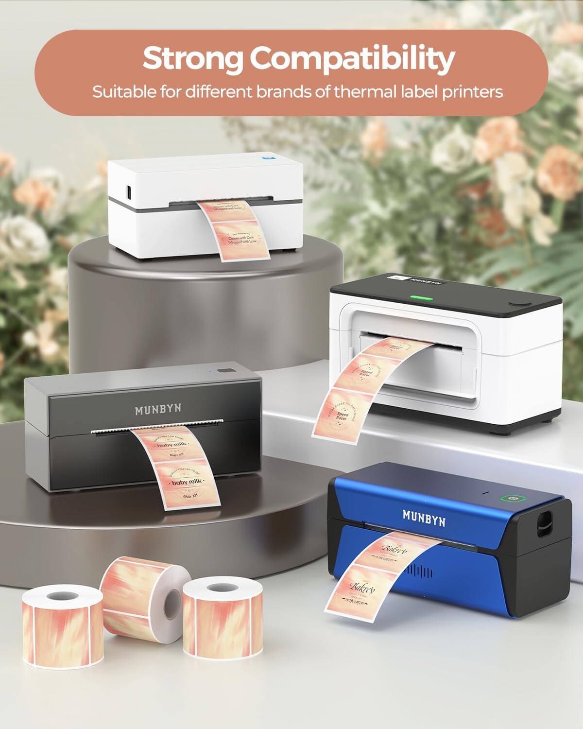 Strong Compatibility  
Suitable for different brands of thermal label printers