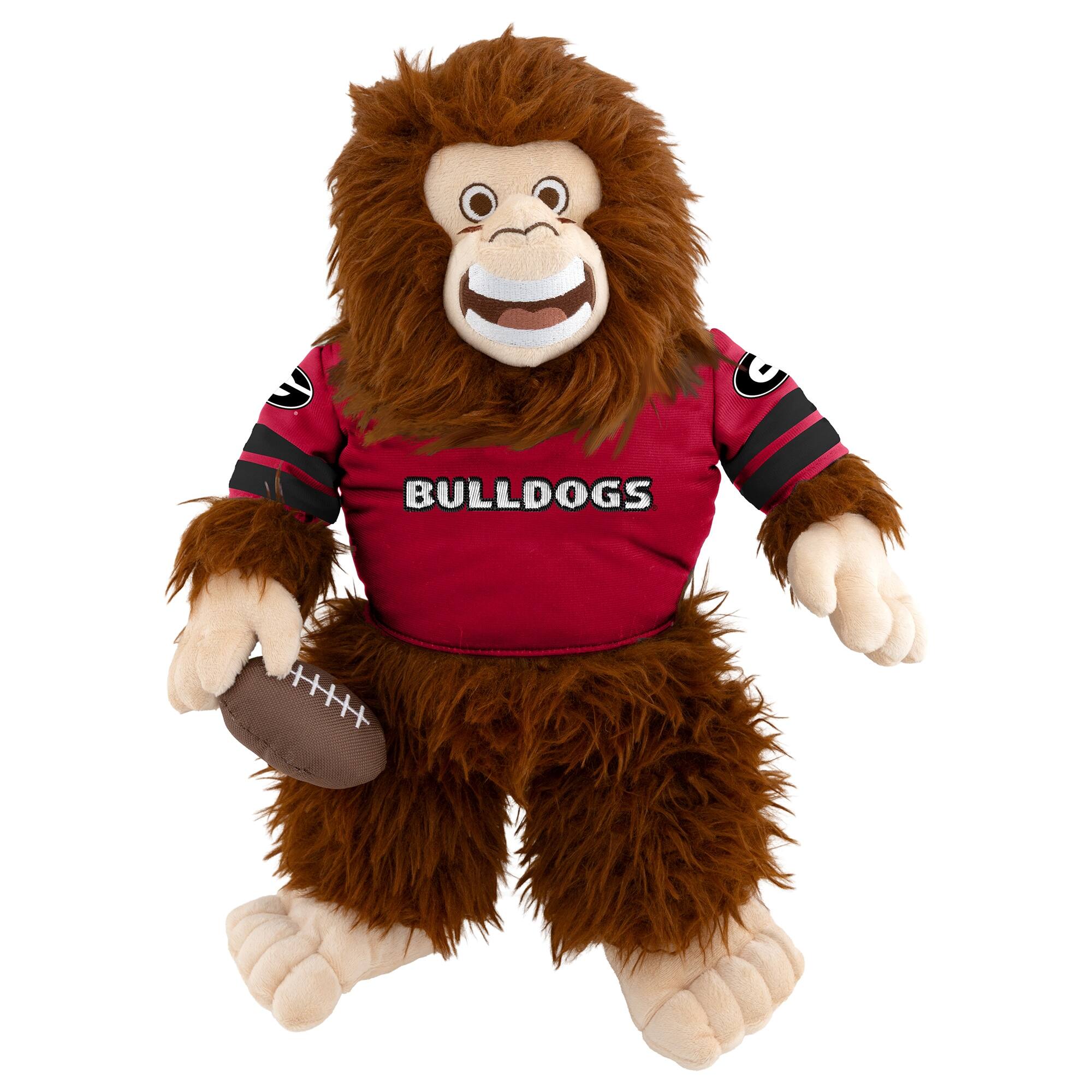 Alt View 1. Sporticulture - Georgia Bulldogs 14" Big Footballer Premium Plush - Multicolor.