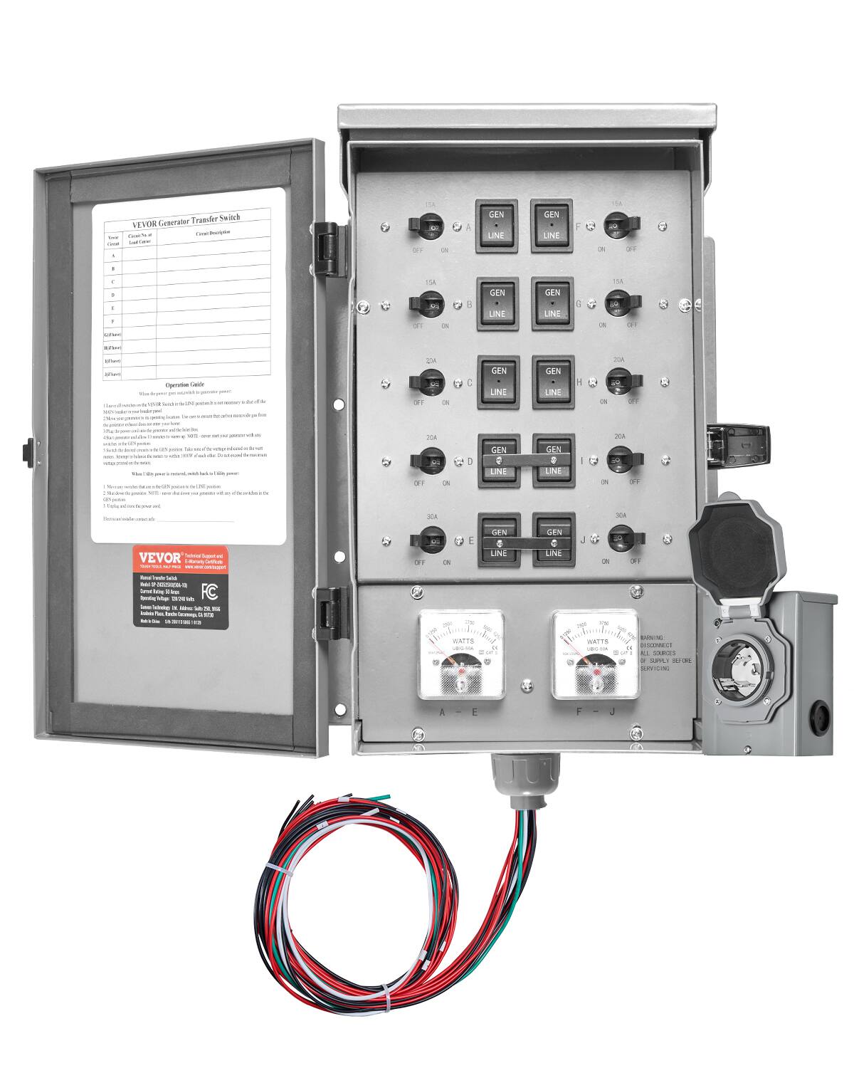 Your 6  
Transfer Switch VEVOR Generator Sport Carel withelpie  
15A >> 08  
GEN LINE  
GEN UNE  
1  
N  
The 1  
it 8 I I COMICS  
SA OFF ON  
E  
GEN LINE  
GEN UNE  
G  
15A IN OFF  
-  
Operation Golde green - blogs N Visit  
be a the  
All OFF 30  
C  
GEN LINE  
GEN LINE  
-  
20A ON 37  
THEM + -  
not granking water organic yestum. or with du de and us postact.fr Ingronds your  
all  
de  
ACC OFF ON  
D  
GEN e LINE  
GEN & LINE  
201 = OFF  
and  
30A  
30A  
VEVOR Todaminal Sugar, mL Cartifican TRAN LOW ...  
OFF  
on  
E  
GEN 0 LINE  
GEN 0 LINE  
ON  
OFF  
Total Telref Calories Not 7 Volcional Like ml givel http:// Jaily Less balimity a UDE 9 = Endain' the Baste a are Sin  
on  
Fx  
WATTS  
WATTS UBI