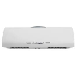 Unique Appliances - 24 inches - Externally Vented - Under cabinet Range Hood - Marshmallow White