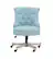 Alt View 11. Linon Home Décor - Sheehan Swivel Office Chair - Light Blue.