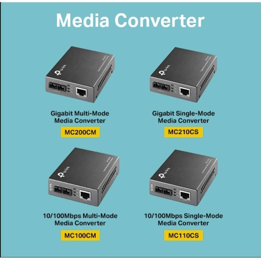 Media Converter

- Gigabit Multi-Mode Media Converter
  - MC200CM

- Gigabit Single-Mode Media Converter
  - MC210CS

- 10/100Mbps Multi-Mode Media Converter
  - MC100CM

- 10/100Mbps Single-Mode Media Converter
  - MC110CS