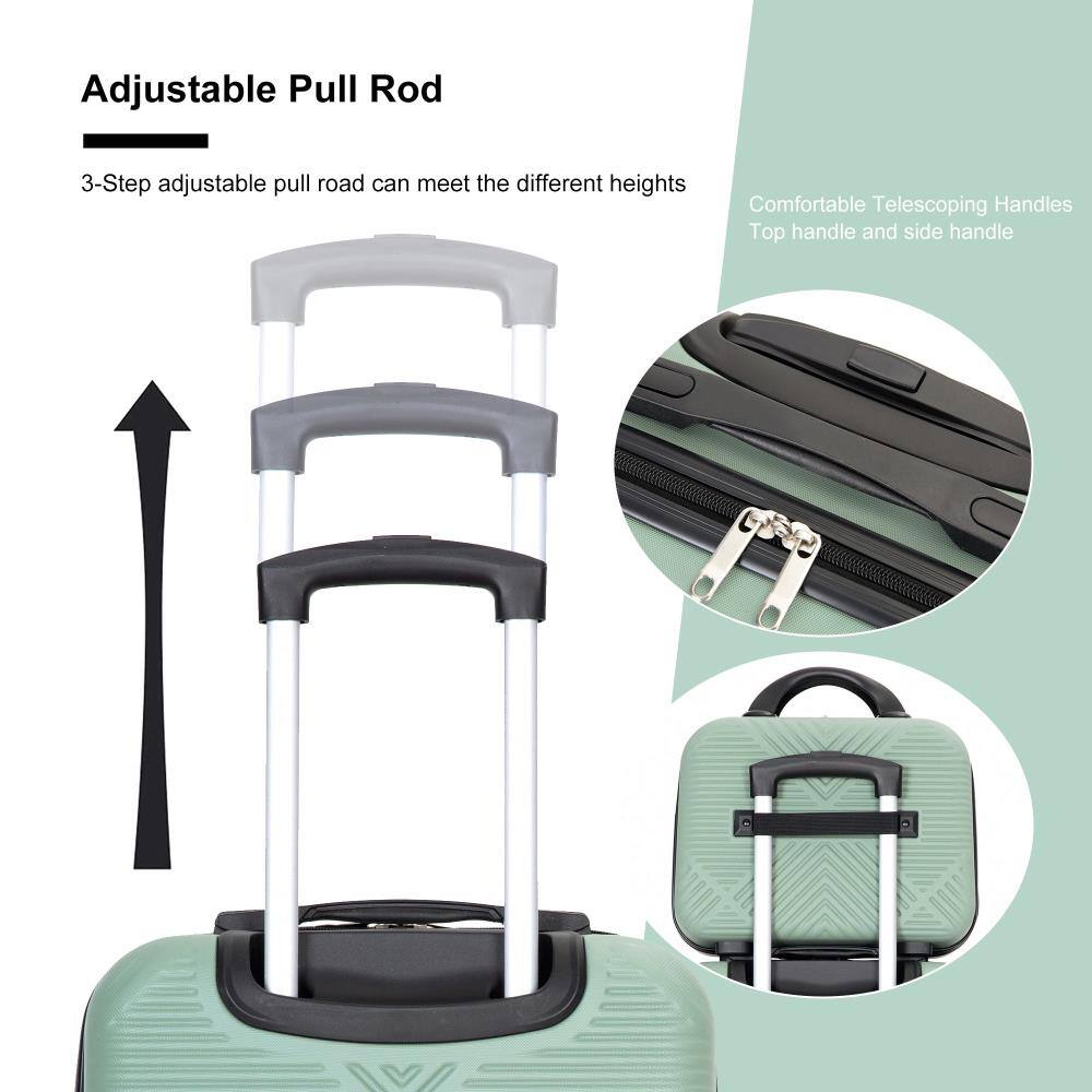 Adjustable Pull Rod  
3-Step adjustable pull rod can meet the different heights  

Comfortable Telescoping Handles  
Top handle and side handle