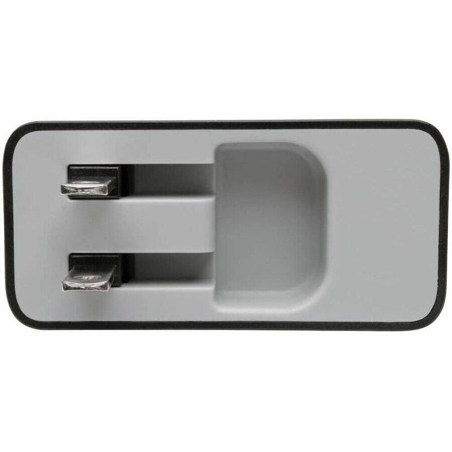 Alt View 7. Tripp Lite - Eaton Tripp Lite Series Dual-Port USB Wall Charger with PD Charging - USB-C (39W) & USB-A (5V 2.4A/12W) - 51 W Output - Black.