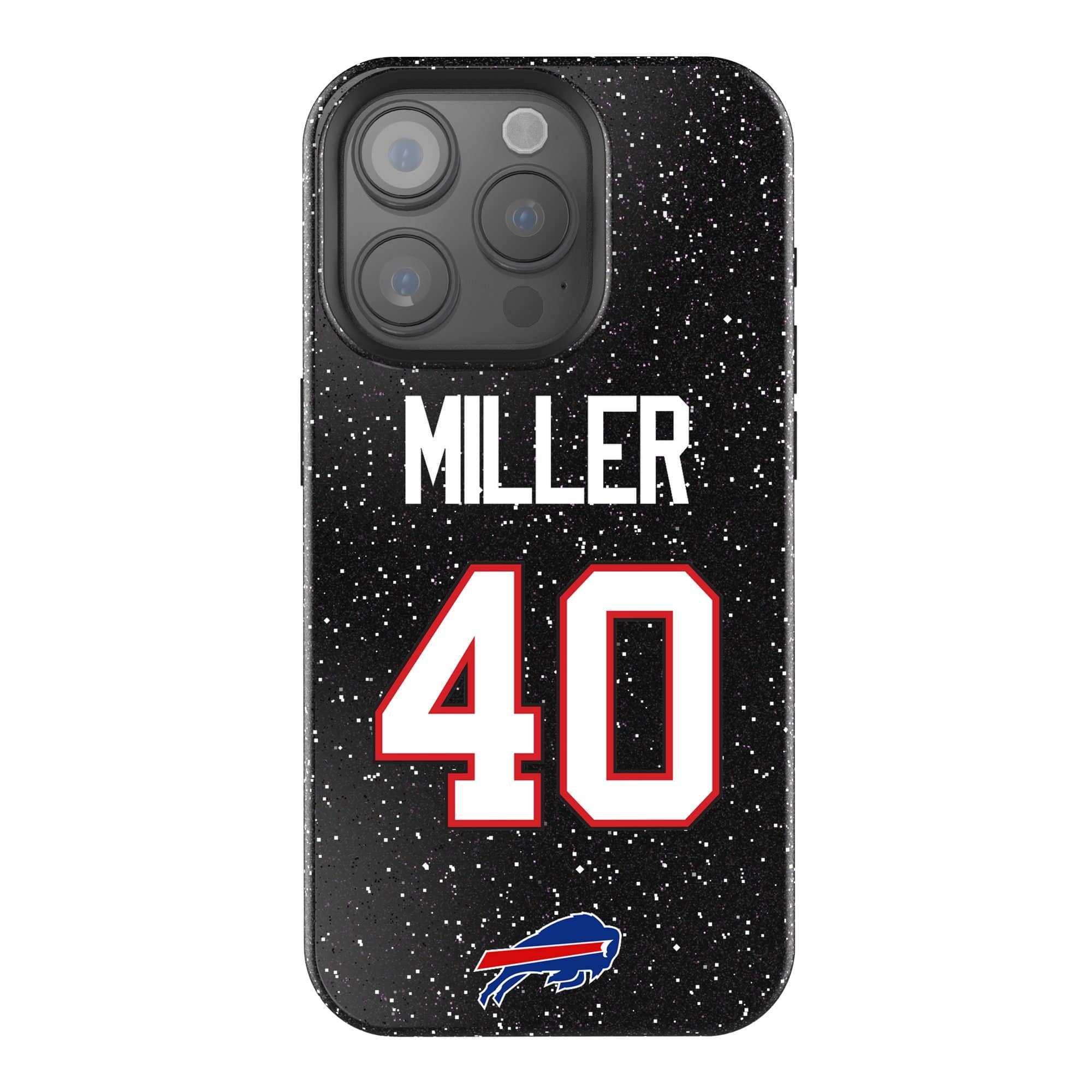 Keyscaper - NFL - Von Miller Buffalo Bills Bling iPhone Case - 14 Plus - Black