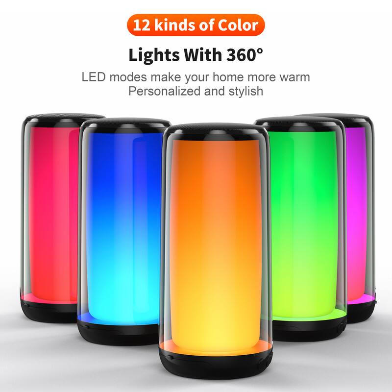 12 kinds of Color  
Lights With 360°  
LED modes make your home more warm  
Personalized and stylish