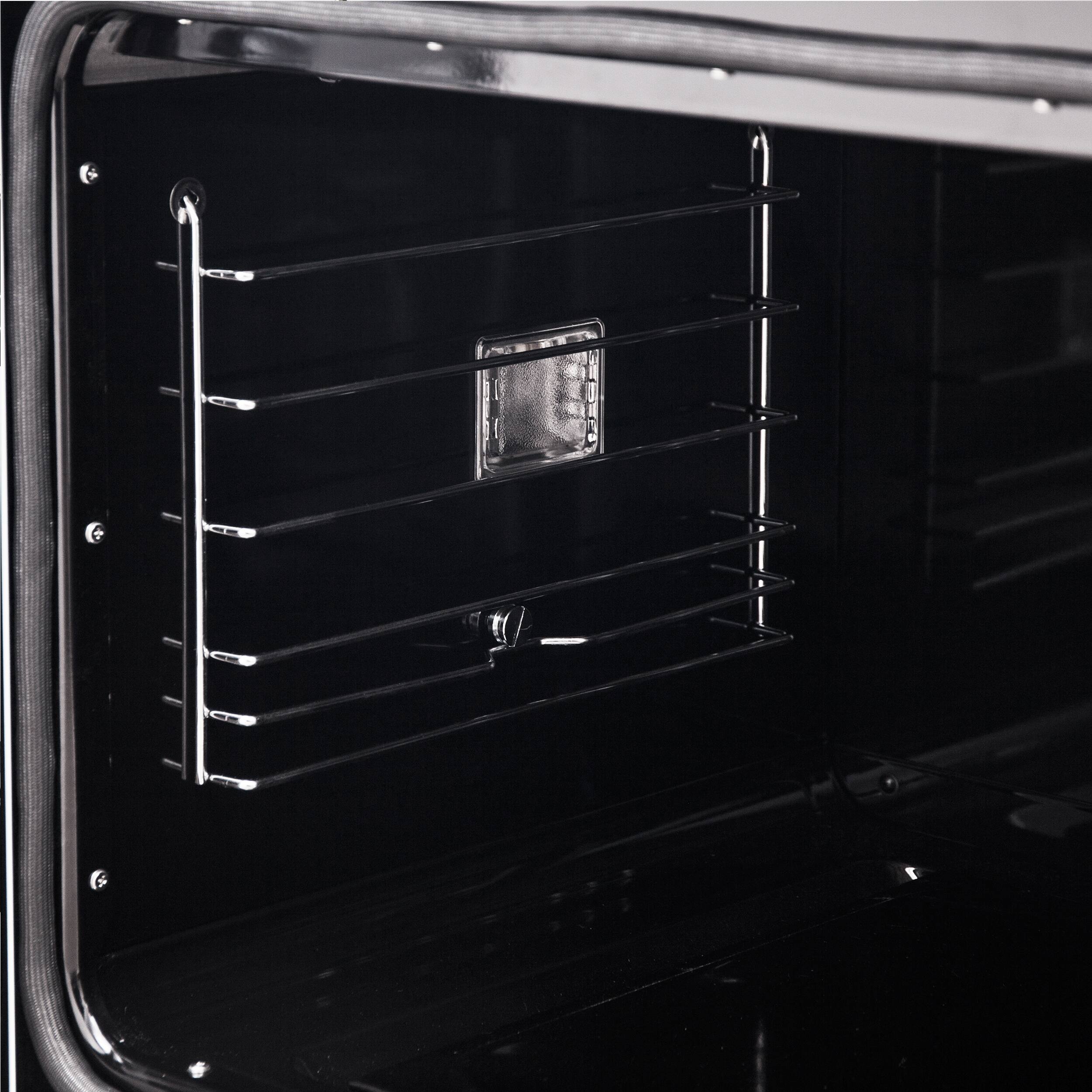 Alt View 8. Forno Appliances - Asti 7.36 Cu. Ft. Electric Double Wall Oven with Upper French Doors and Antique Brass Accents - White.