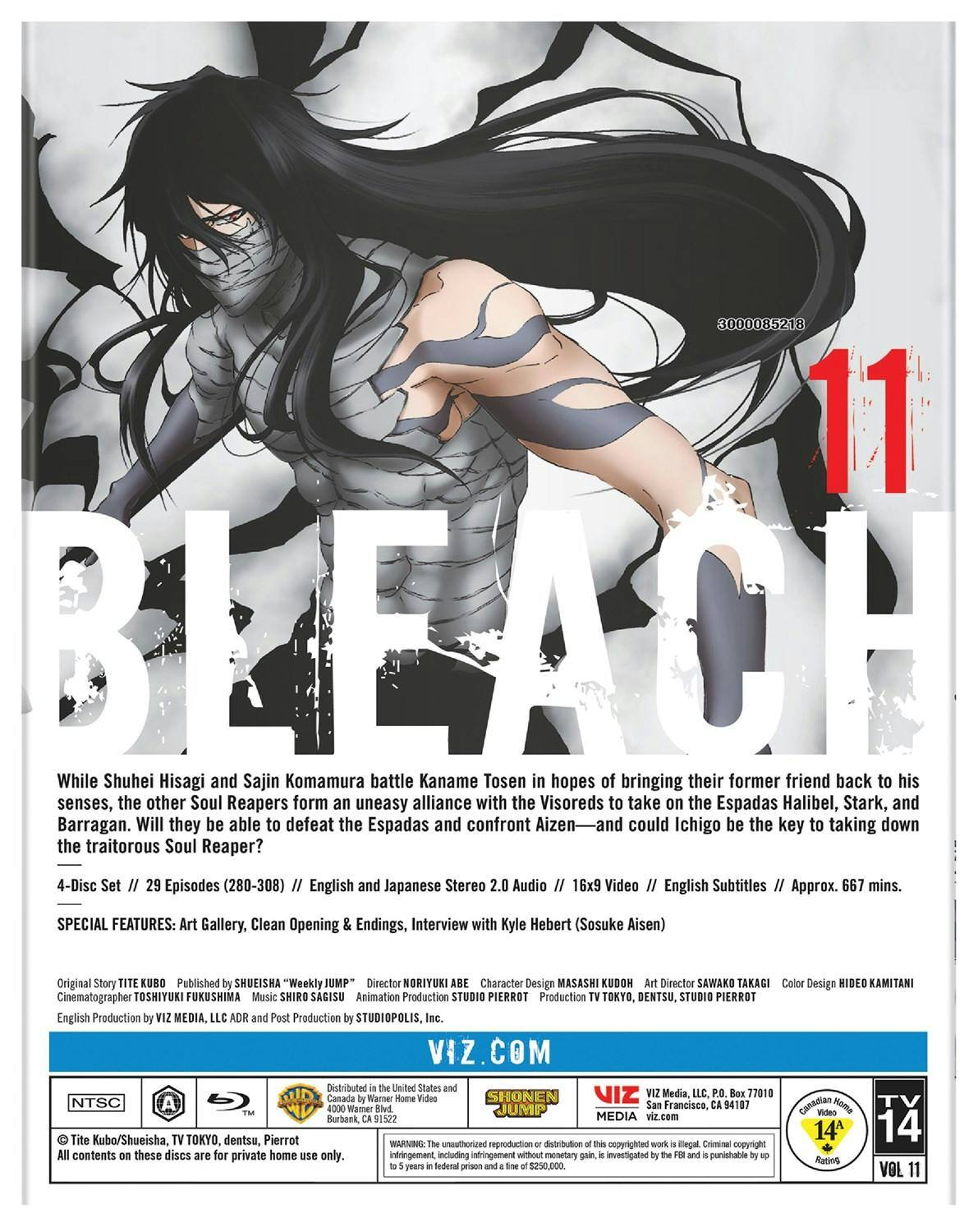 Back. Bleach: Set 11 (Box Set) [Blu-ray].