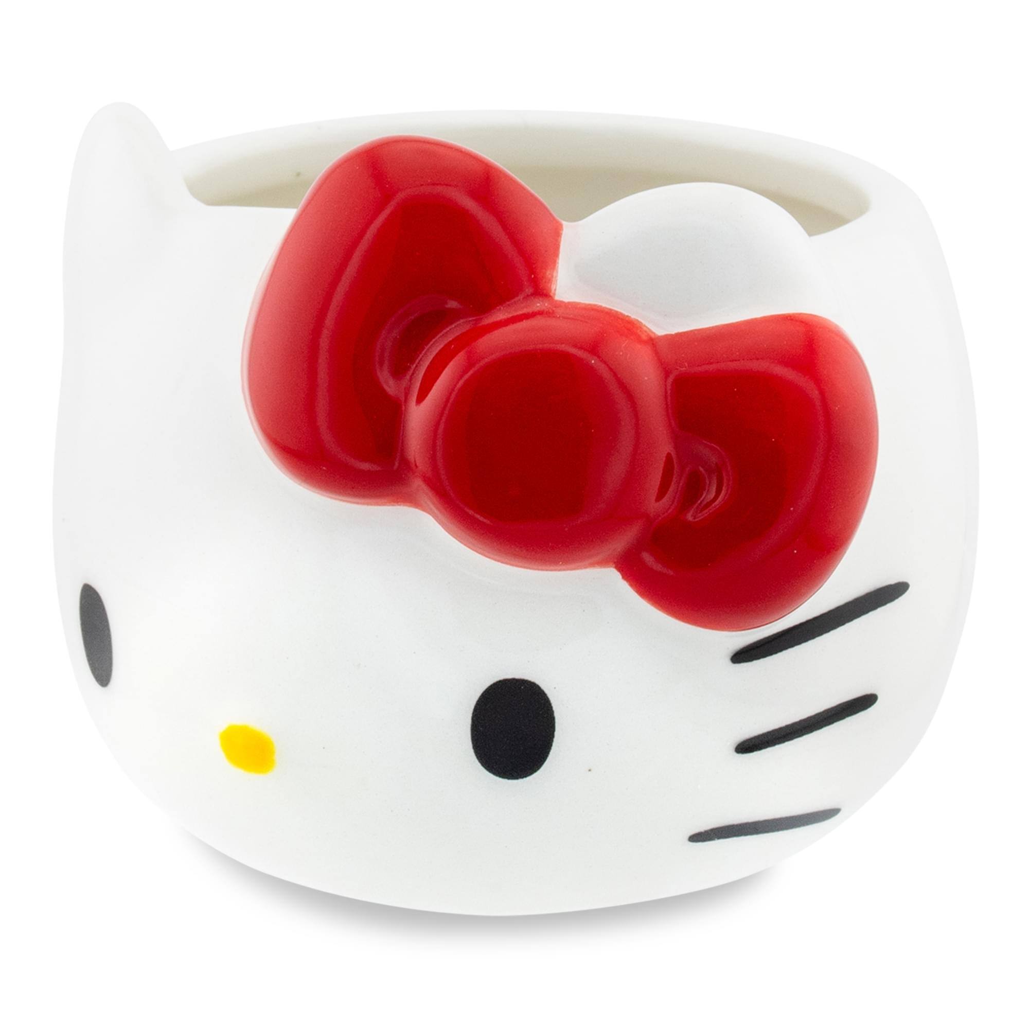 Alt View 10. Silver Buffalo - Sanrio Hello Kitty Red Bow Sculpted Ceramic Mini Mug | Holds 3 Ounces - Red.