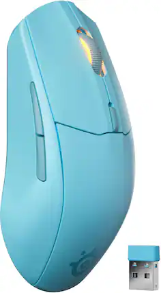 Front. SteelSeries - Rival 3 Gen 2 Wireless Optical Gaming Mouse with Ultra-fast clicks - Aqua.