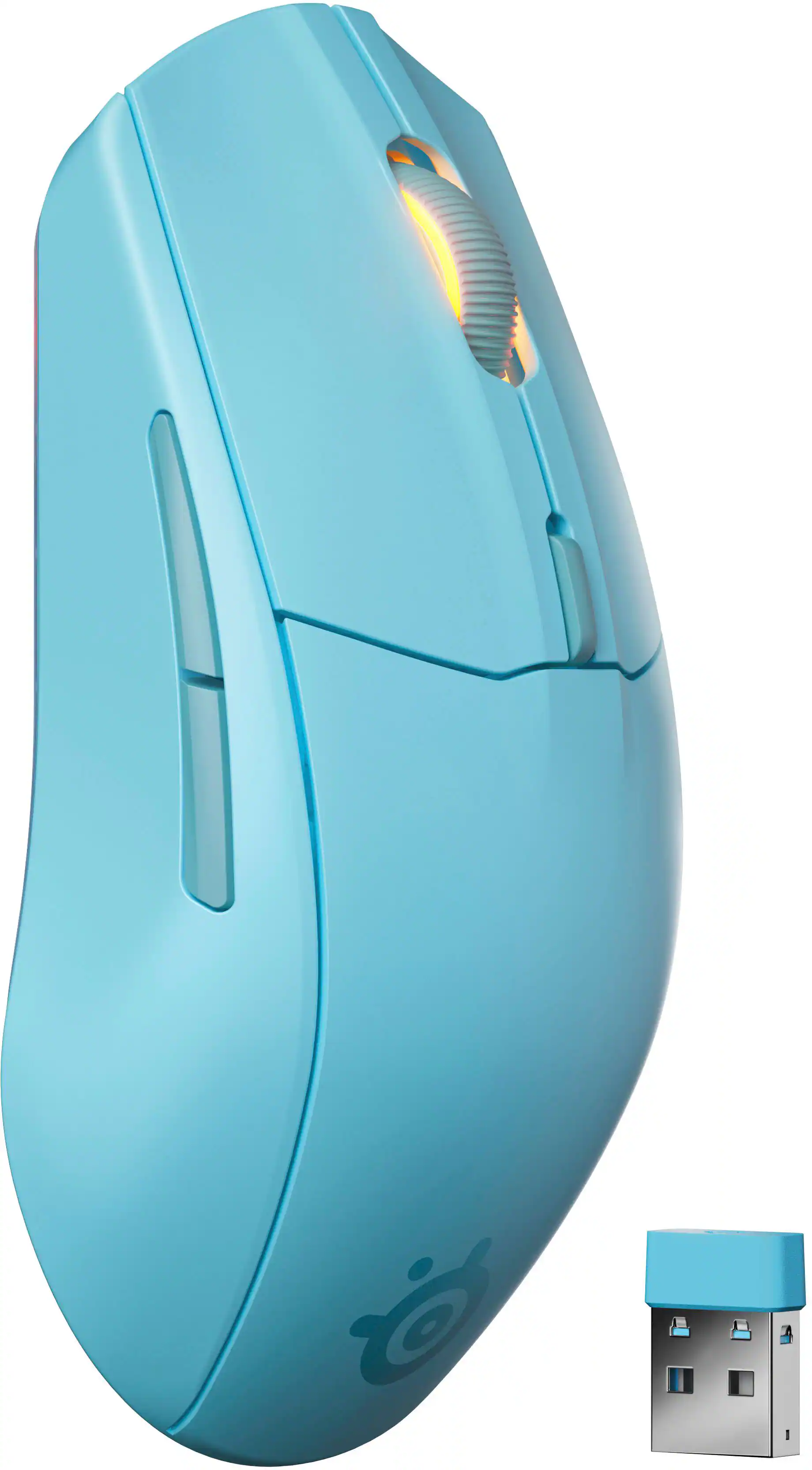 SteelSeries - Rival 3 Gen 2 Wireless Optical Gaming Mouse with Ultra-fast clicks - Wireless - Aqua