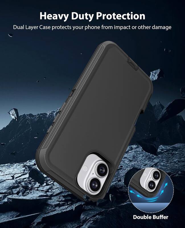 Heavy Duty Protection  
Dual Layer Case protects your phone from impact or other damage  
Double Buffer