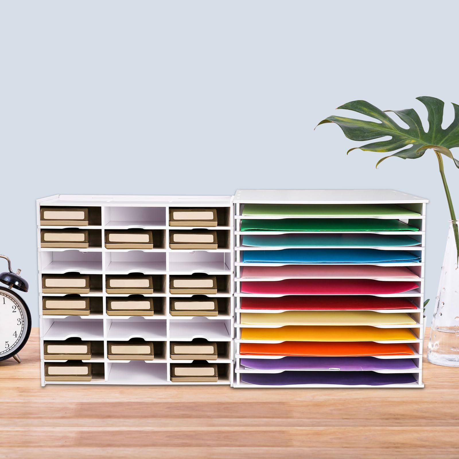 Dapper Styles 24 Slots Craft Punch Organizer Rack Wall mounted Paper ...