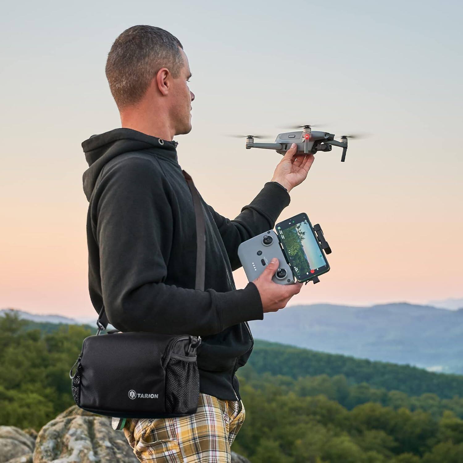 Alt View 2. TARION - TARION Camera Bag DSLR Messenger Bag Small Camera Bag Crossbody Sling Bag Case TSB-S.