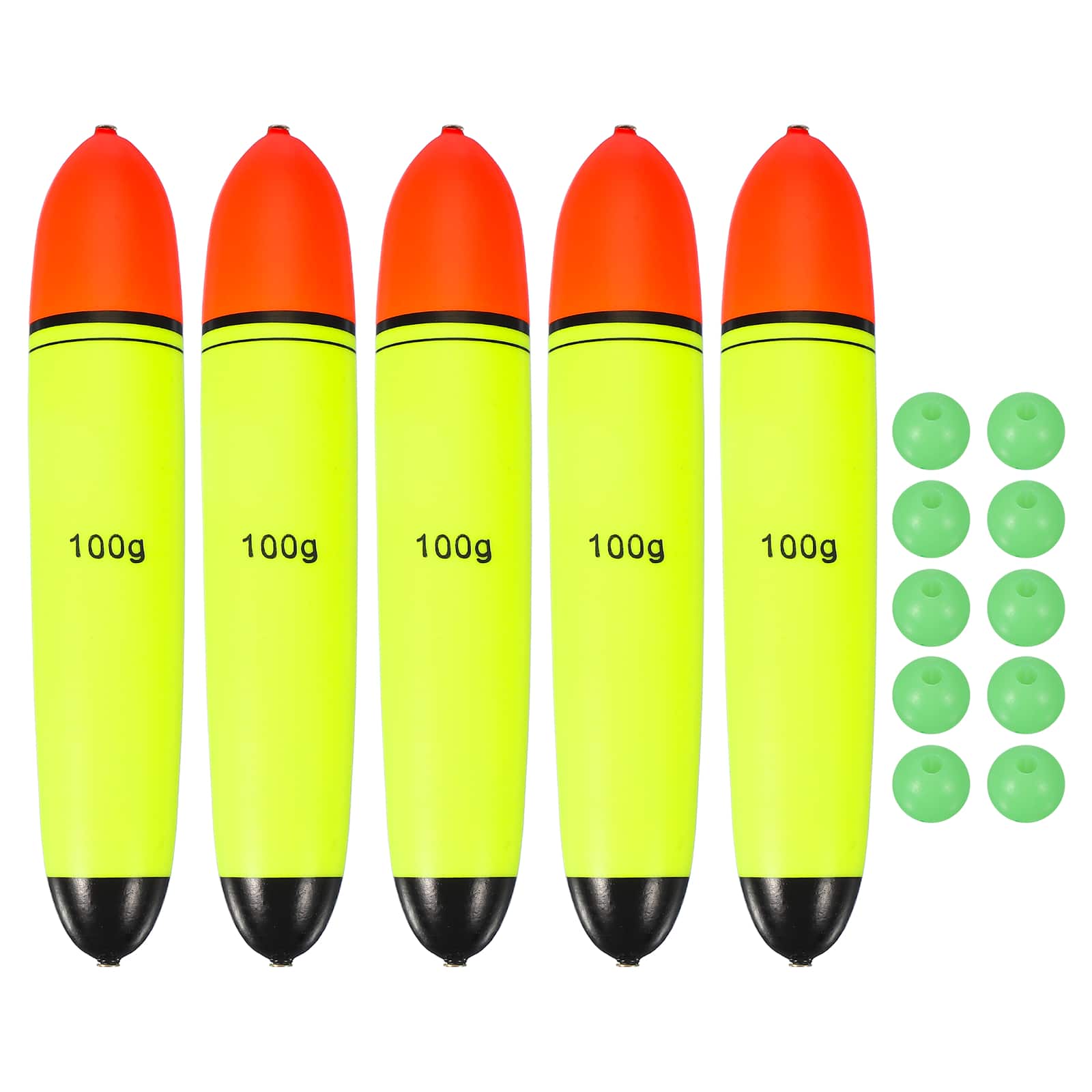 Unique Bargains - Fishing Slip Bobbers, EVA Foam Slip Floats with Beads, 3.5 oz Floatage & 5pcs - Fits Perch/Carp/Bass, Salt/Freshwater - Red, Yellow price history on PriceWatchPro