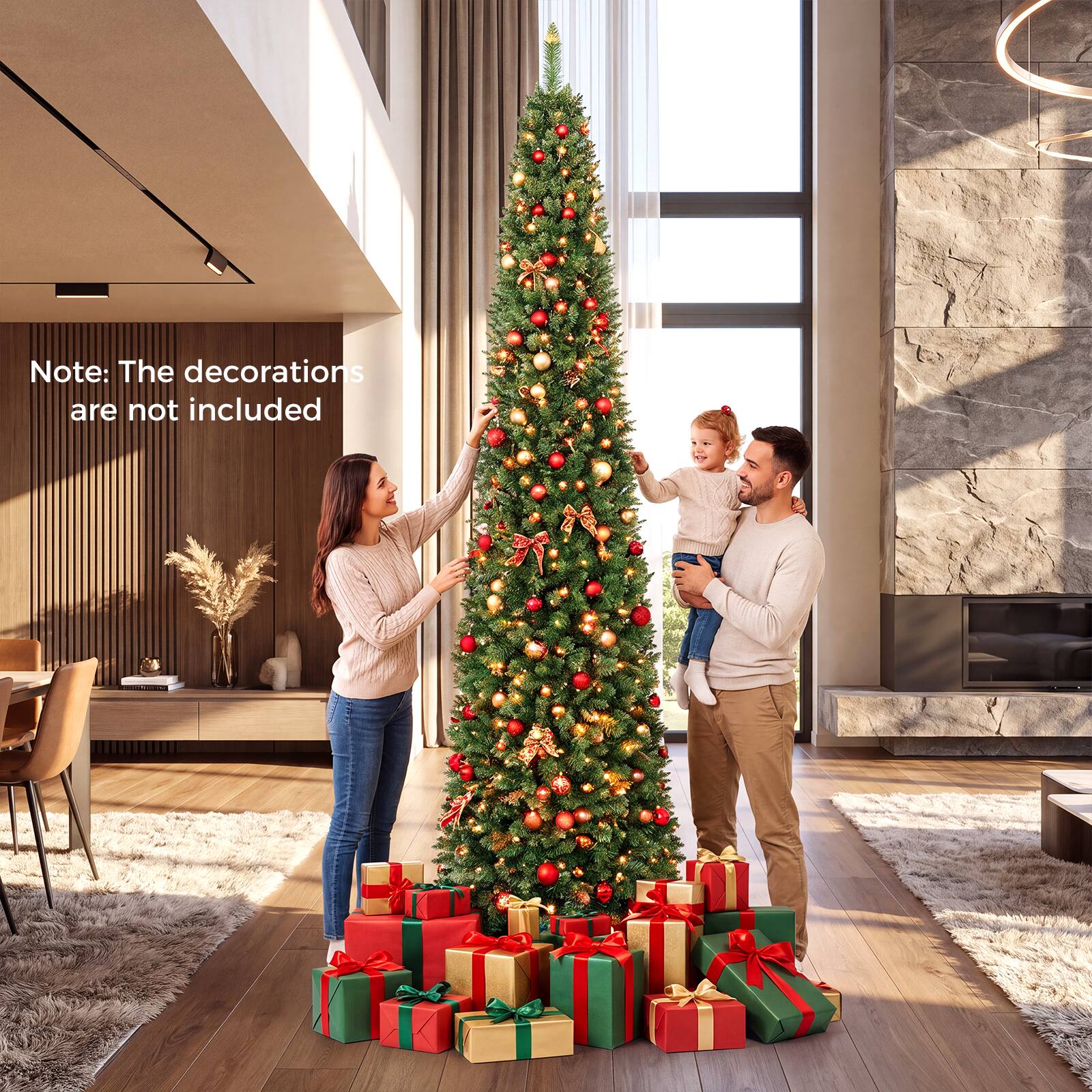 Note: The decorations are not included