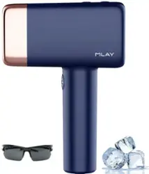 MLAY - T14 IPL Laser Hair Removal for Women/Men, 17J Energy, Ice-Cooling 37°F Painless Tech, Effective & Long-Lasting from Home - Blue - Front_Zoom