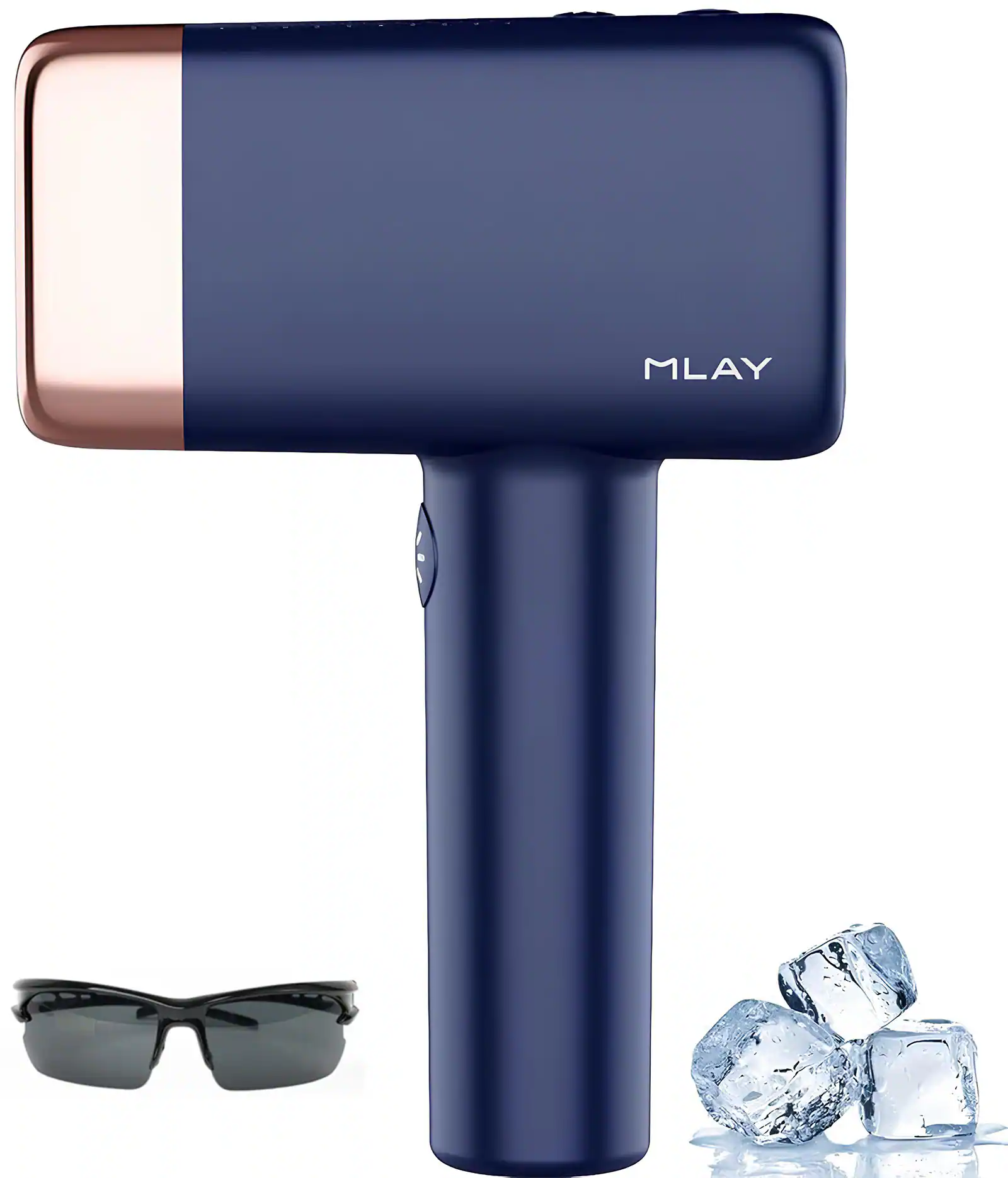 Front. MLAY - T14 IPL Laser Hair Removal for Women/Men, 17J Energy, Ice-Cooling 37°F Painless Tech, Effective & Long-Lasting from Home - Blue.