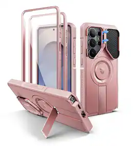 dexnor - for Samsung Galaxy S26 Ultra Case Compatible with MagSafe Rugged Shockproof Bumper Case 6.9 inch - Peony Pink