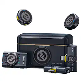 HOLLYLAND - LARK M2 Combo Wireless Mini Microphone for iPhone - Black