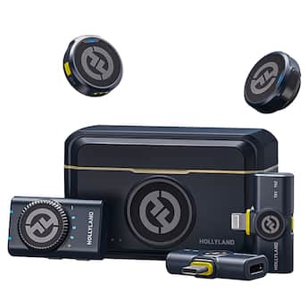 HOLLYLAND LARK M2 Combo Wireless Microphone for iPhone/Camera HOLLYLAND LARK M2 Combo Wireless Microphone for iPhone/Camera