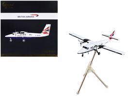 GeminiJets - De Havilland DHC-6-300 Commercial Aircraft British Airways Gemini 200 Series 1/200 & Airplane - White with Striped Tail