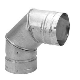 DuraVent - PelletVent 3 Inches Stainless Steel 90 Degree Elbow Stove Pipe, Grey