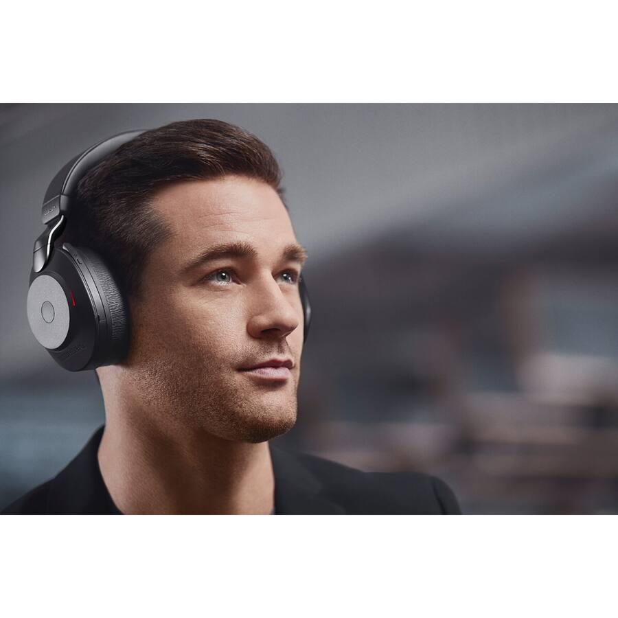 Alt View 3. Jabra - Jabra Evolve2 85 Headset - Stereo - Wireless - Bluetooth - Over-the-head - Binaural - Supra-aural - Black - Black.