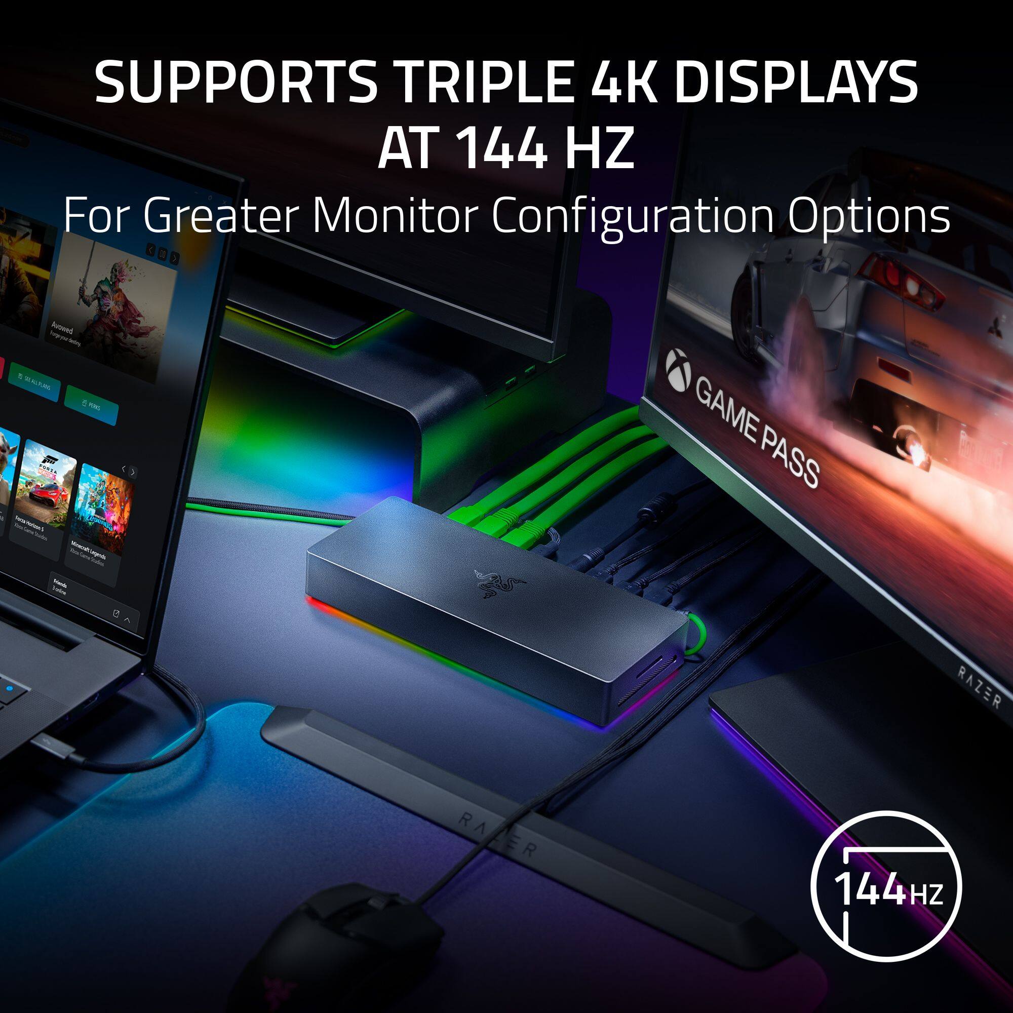 SUPPORTS TRIPLE 4K DISPLAYS AT 144 HZ  
For Greater Monitor Configuration Options