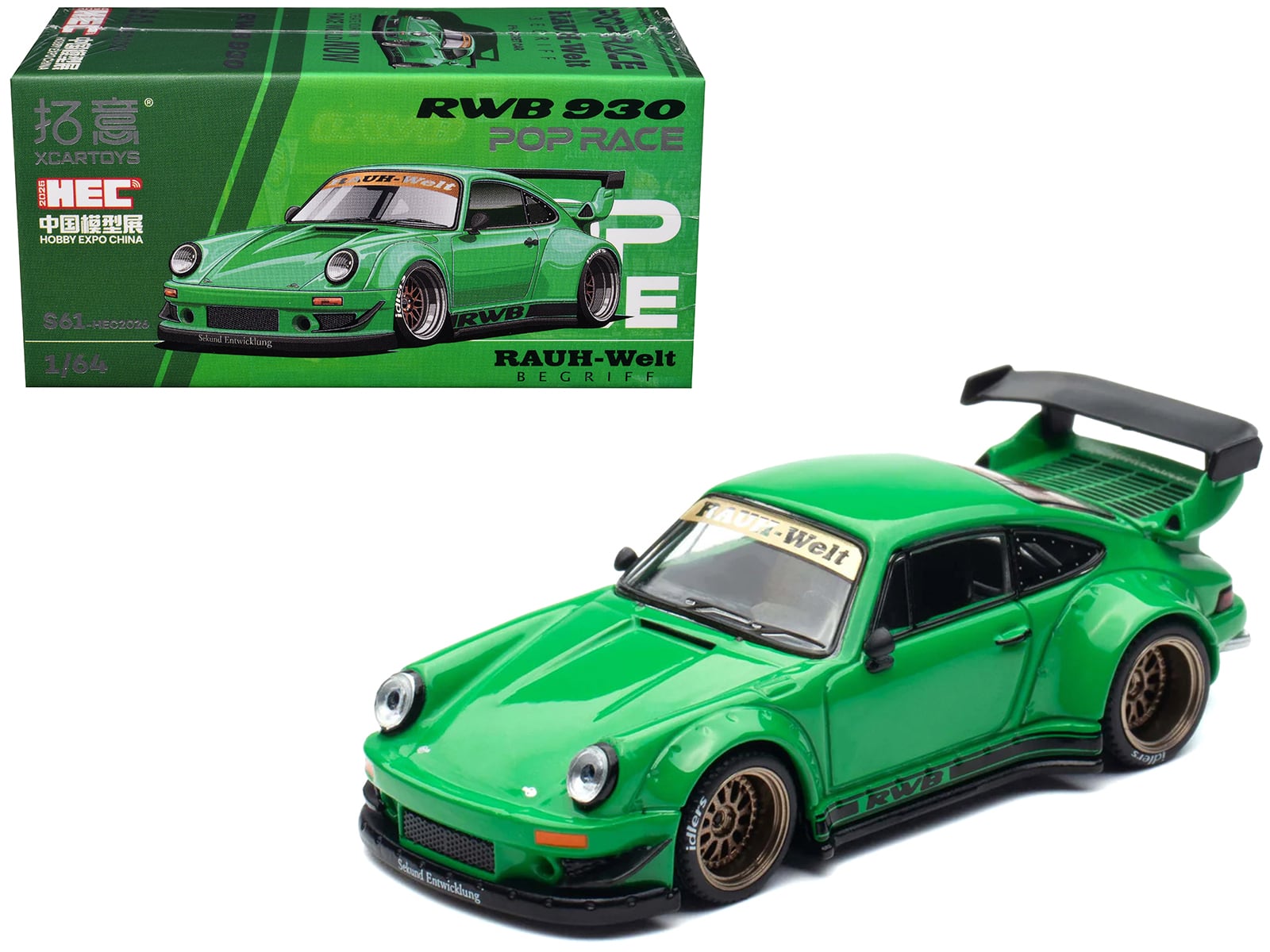 "RWB 930 Green ""Hobby Expo China 2026"" 1/64 Die Cast Model Car by Pop Race" price history on PriceWatchPro