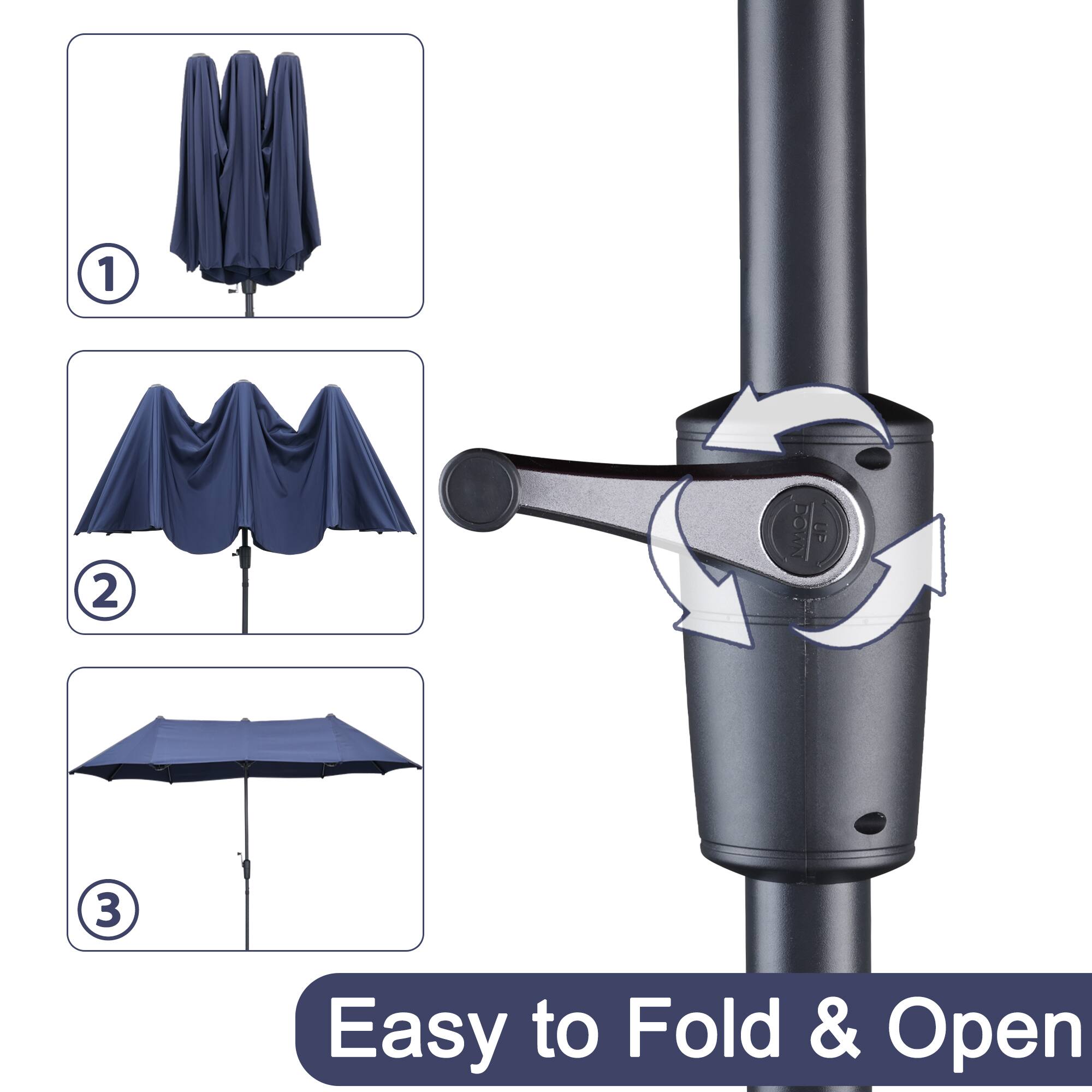 1 2 3 Easy to Fold & Open