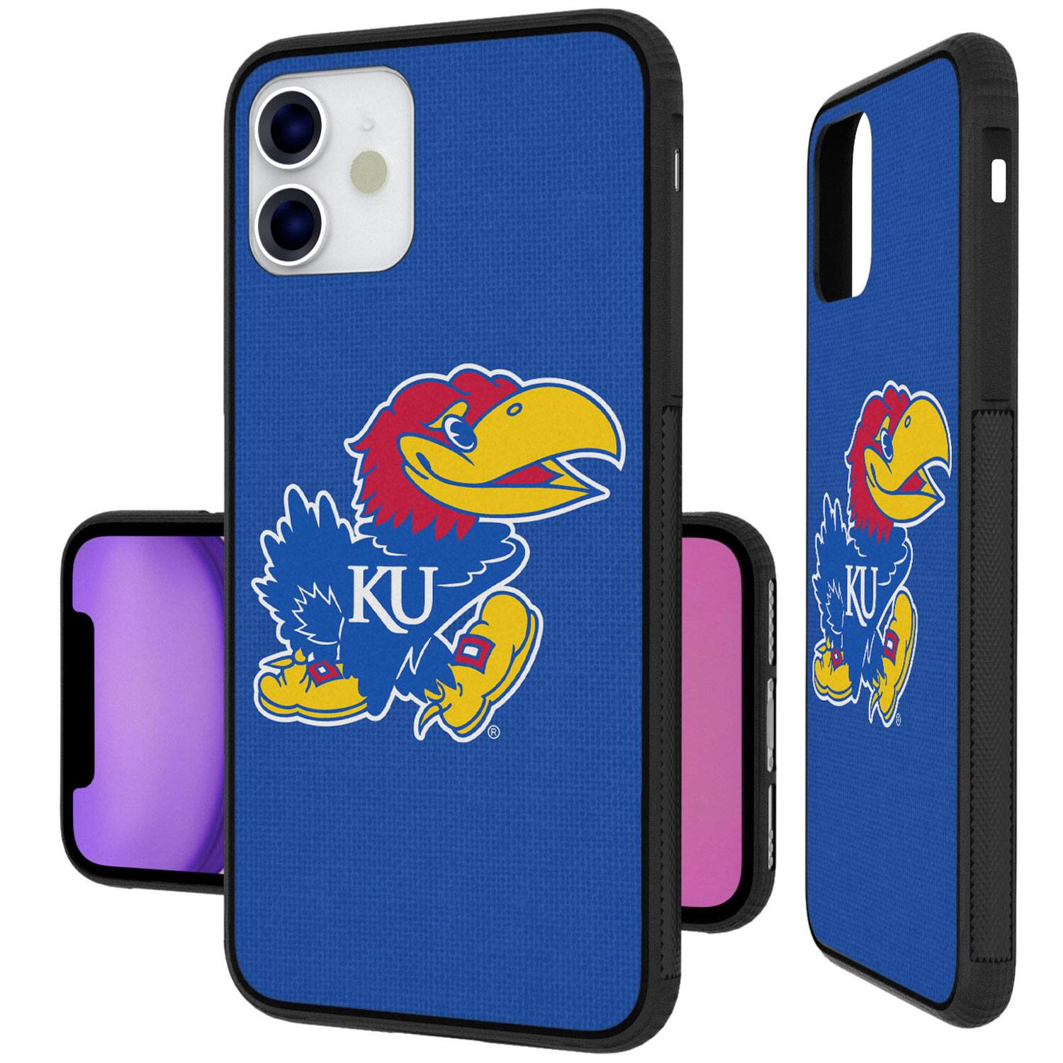 Alt View 1. Keyscaper - Kansas Jayhawks iPhone Solid Design Bump Case - 13 Pro - Multicolor.