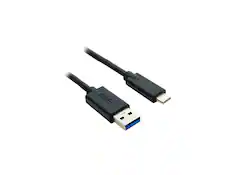 Front. Nippon Labs - Nippon Labs 60USB3-31CA-6 USB Type-C Male to USB 3.0 (G1) A Male Cable, 6 ft. USB-C To A Black Cable.