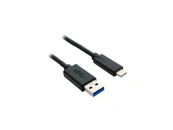 Front. Nippon Labs - Nippon Labs 60USB3-31CA-6 USB Type-C Male to USB 3.0 (G1) A Male Cable, 6 ft. USB-C To A Black Cable.