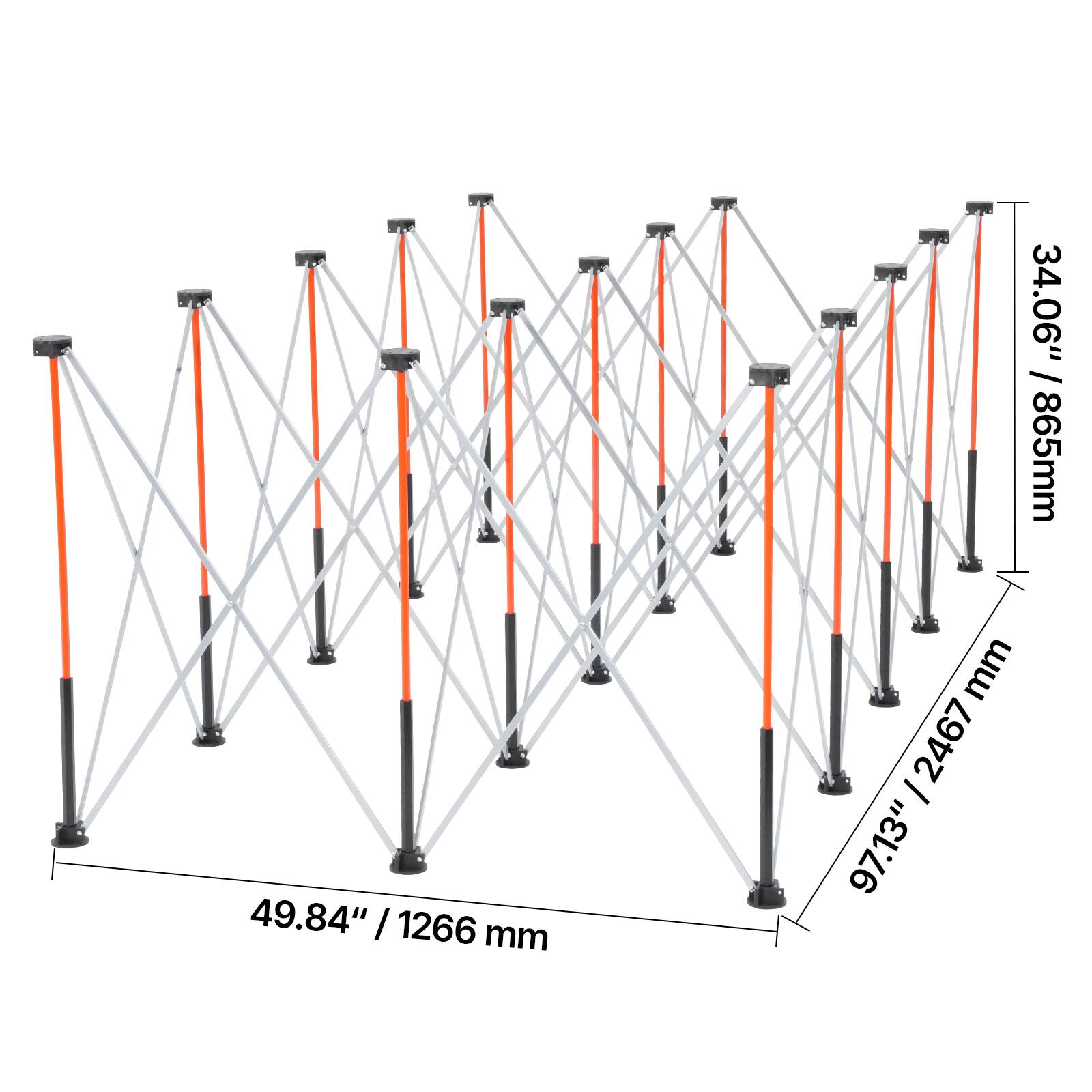 34.06" / 865mm  
49.84" / 1266mm  
97.13" / 2467mm