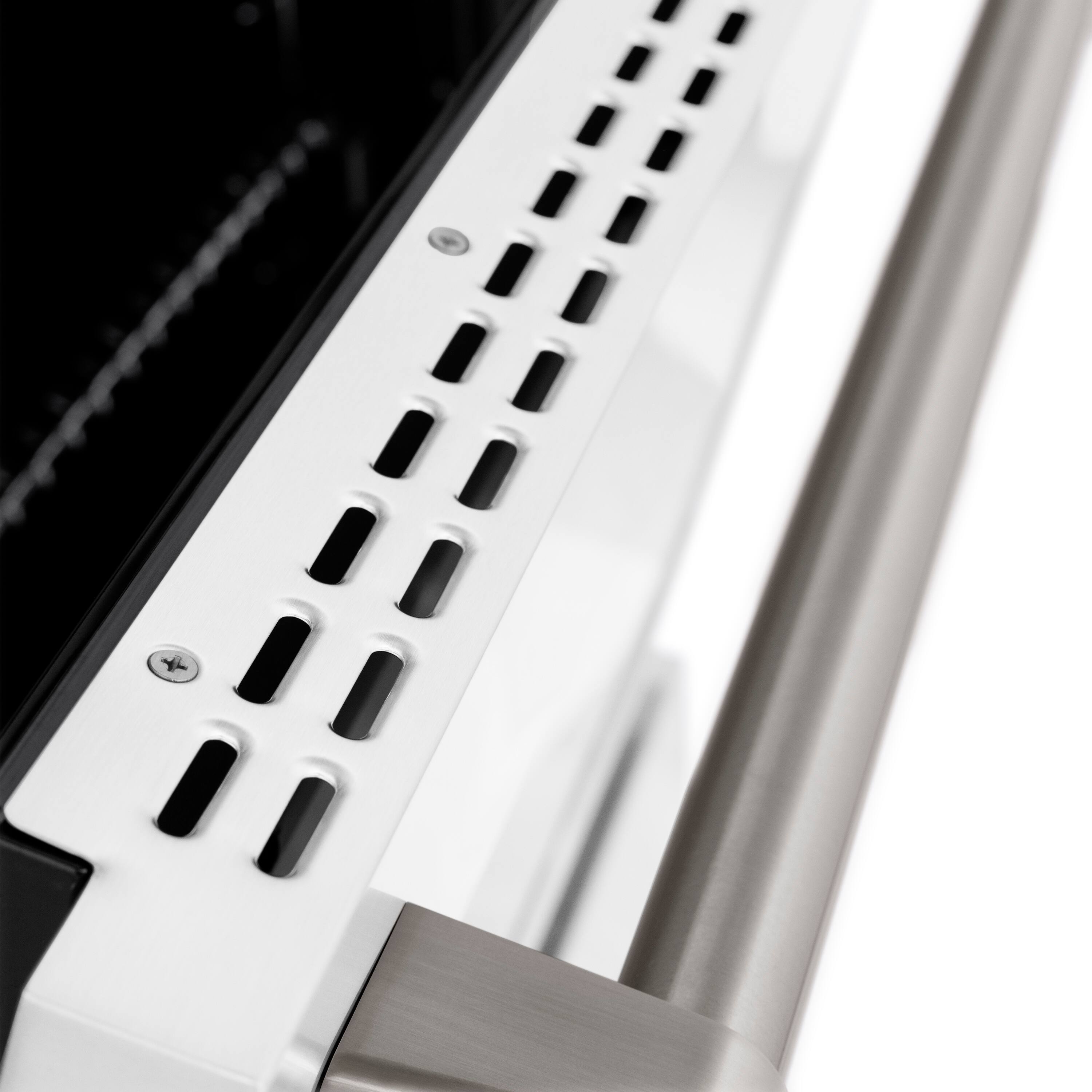 Alt View 3. ZLINE - 30" Paramount Gas Range with 4 Burner Cooktop and Convection Oven (SGR-WM-30) - White Matte.