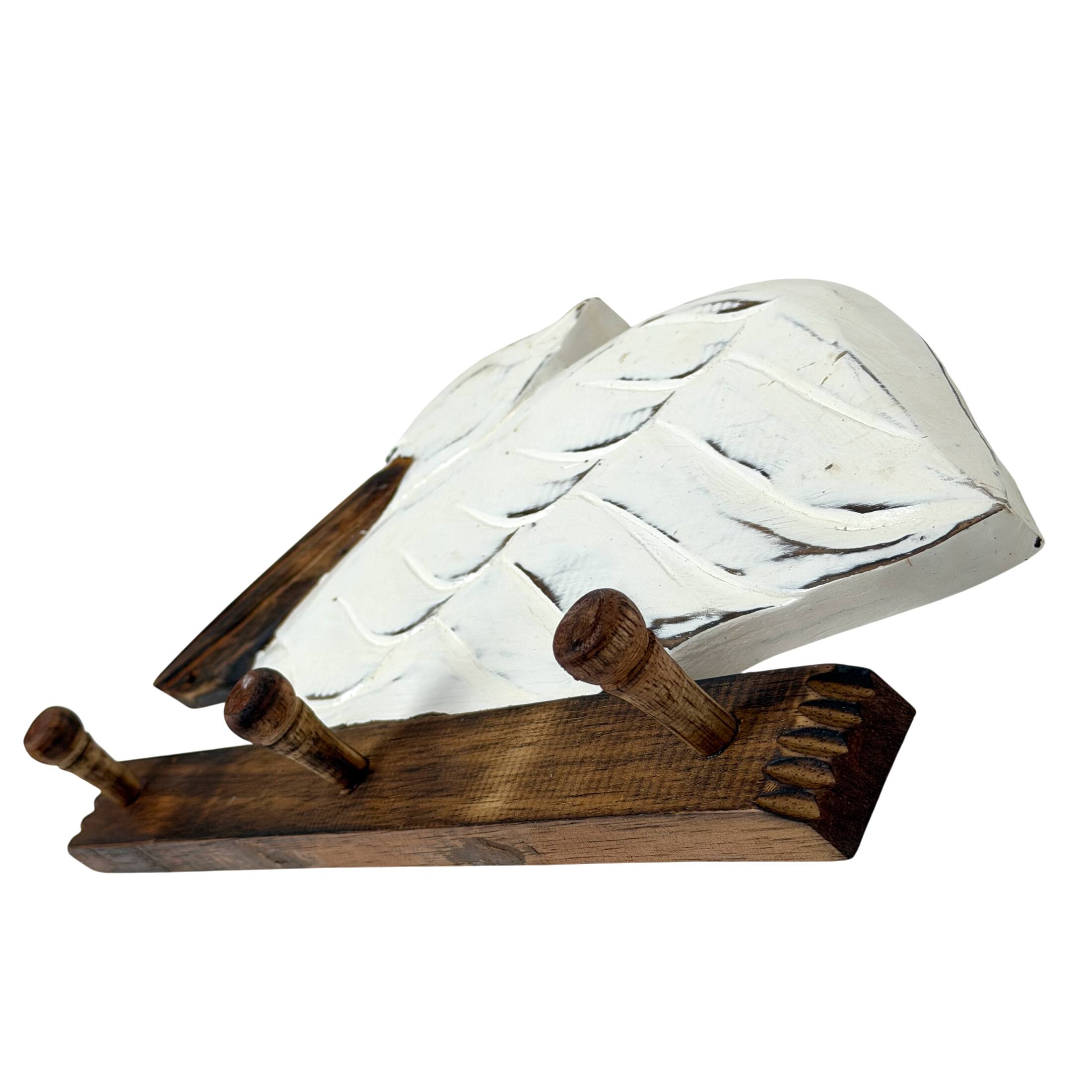 Alt View 6. Chesapeake Bay - Pelican Wall Hook Rack 3 Peg Weathered White Wood Coastal 15.75 Inch - White.