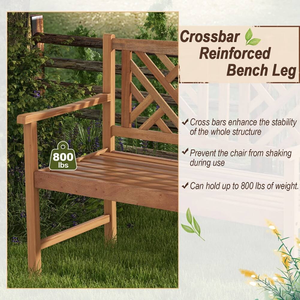 Crossbar Reinforced Bench Leg

- Cross bars enhance the stability of the whole structure
- Prevent the chair from shaking during use
- Can hold up to 800 lbs of weight.