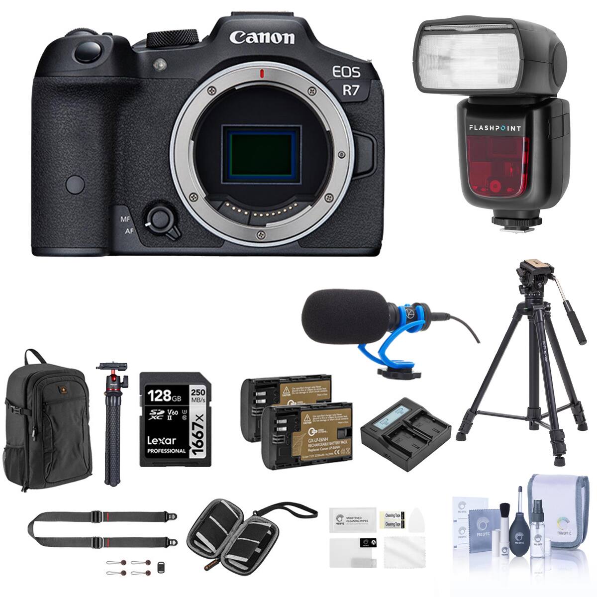 Canon EOS R7  
FLASHPOINT  
MF AF  
250 128GS MB/s SO V60 W XC II $ Lexar PROFESSIONAL 1667x  
CKUPANH NOT RICHARGDAILE Repion ))  
COMICLIAO CLICHNING WHO -  
Calories I Diething Top 3  
Cream  
ROIPIC  
MEDIFE  
- PROPIC -