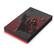 Front. Seagate - Darth Vader SE FireCuda 2TB External USB 3.2 Gen 1 Hard Drive with Red LED Lighting - Black.