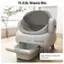 The text on the image is grouped as follows:

11.23L Waste Bin neakasa Enjoy 14 days scoop-free of one cat