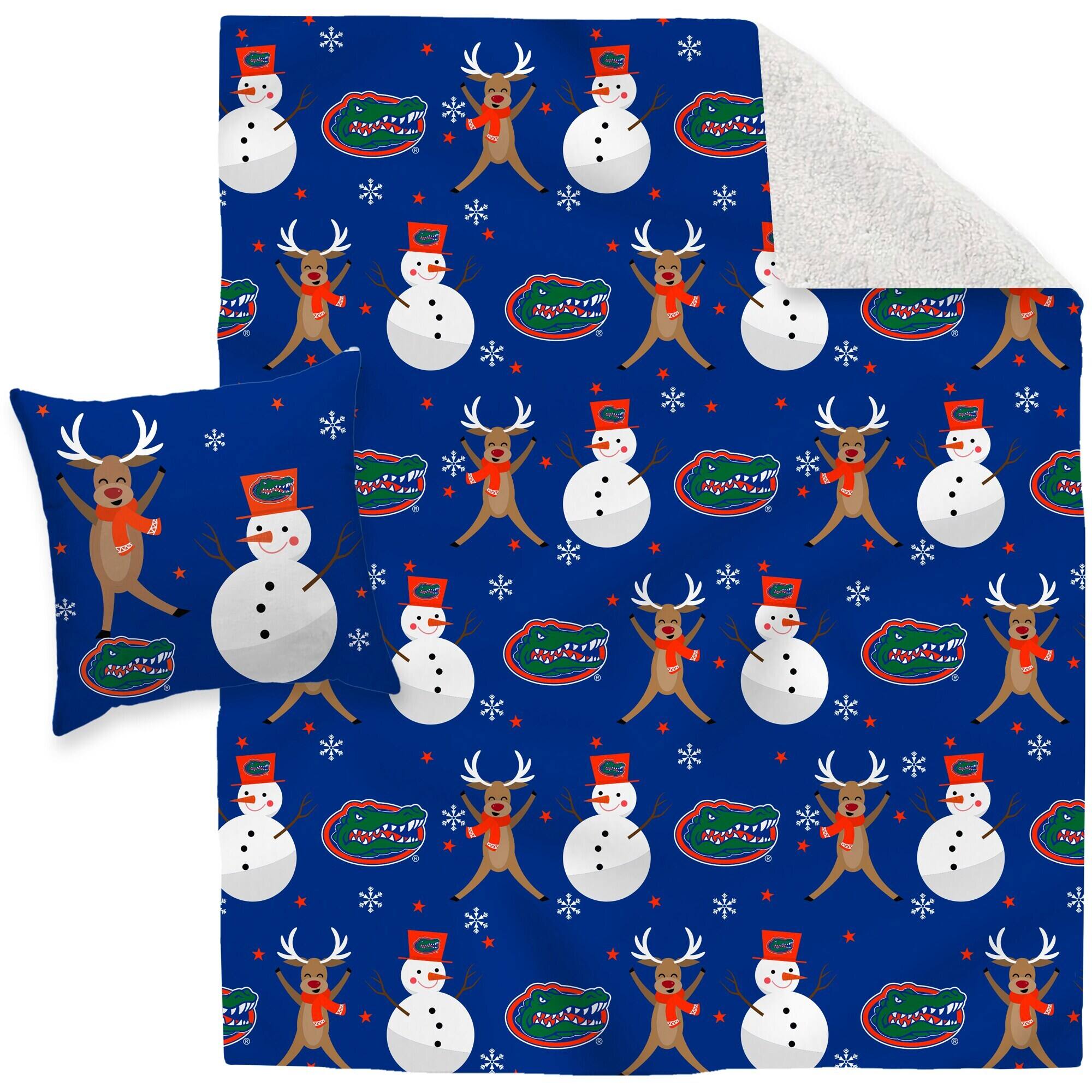Alt View 1. Pegasus - Florida Gators Holiday Reindeer Blanket and Pillow Combo Set - Multicolor.