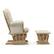 Alt View 11. Storkcraft - Hoop Glider and Ottoman - Natural/Beige.