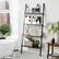 Alt View 12. Costway - Industrial Ladder Shelf 4-Tier Leaning Wall Bookcase Plant Stand Rustic Black - Black.