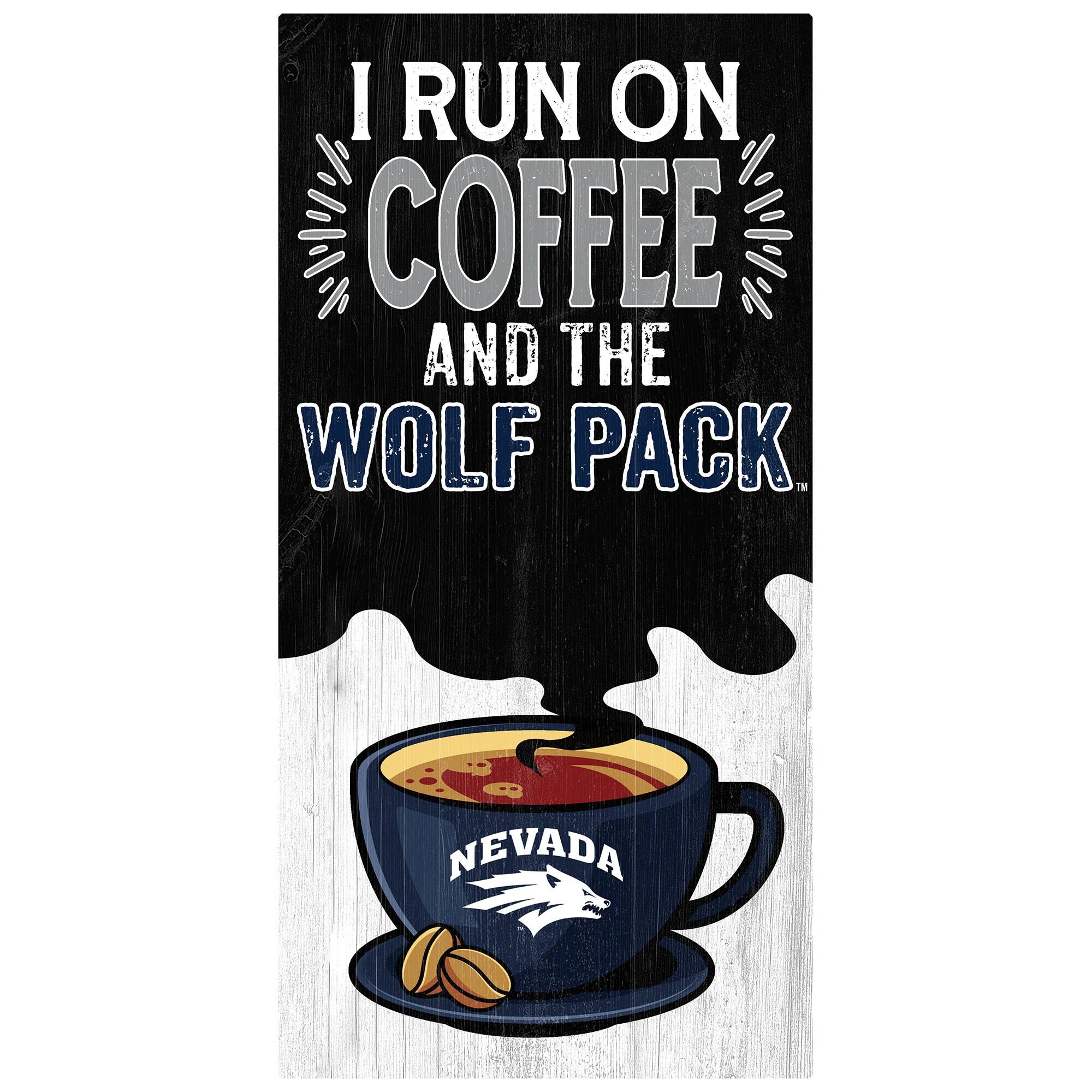Nevada Wolf Pack 6" x 12" Coffee Wall Art