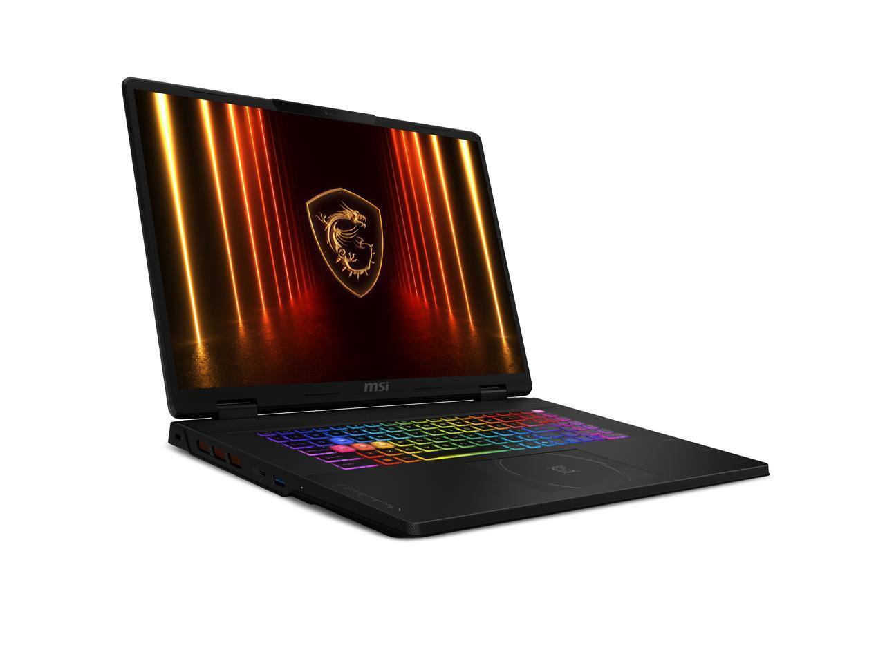 Alt View 2. MSI - MSI 18" 240Hz Ryzen 9 8940HX RTX 5070 32GB DDR5 1TB SSD Win 11 (Crosshair A18 HX) - Gray.