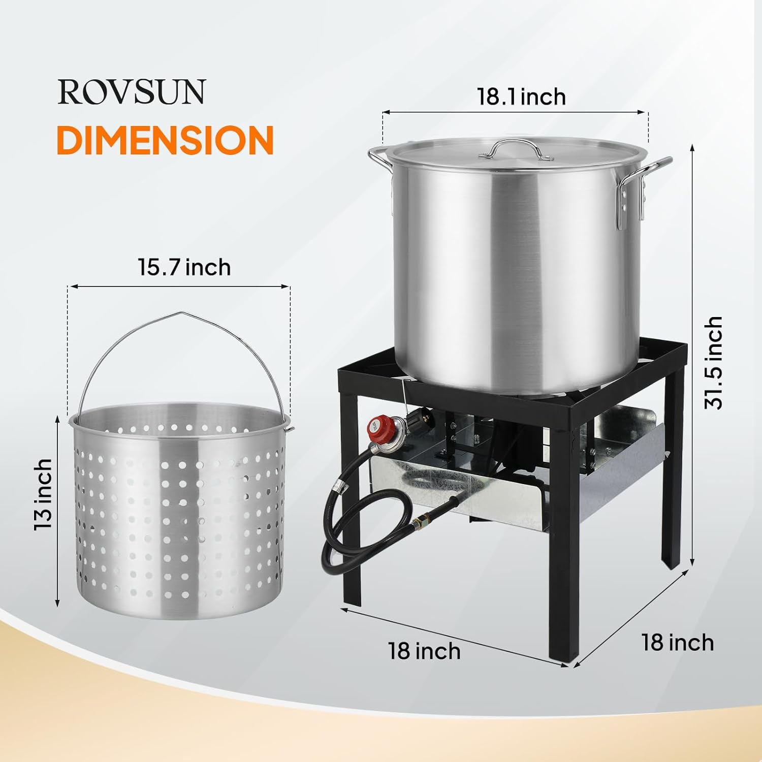 ROVSUN DIMENSION  
18.1 inch  
15.7 inch  
31.5 inch  
13 inch  
18 inch  
18 inch