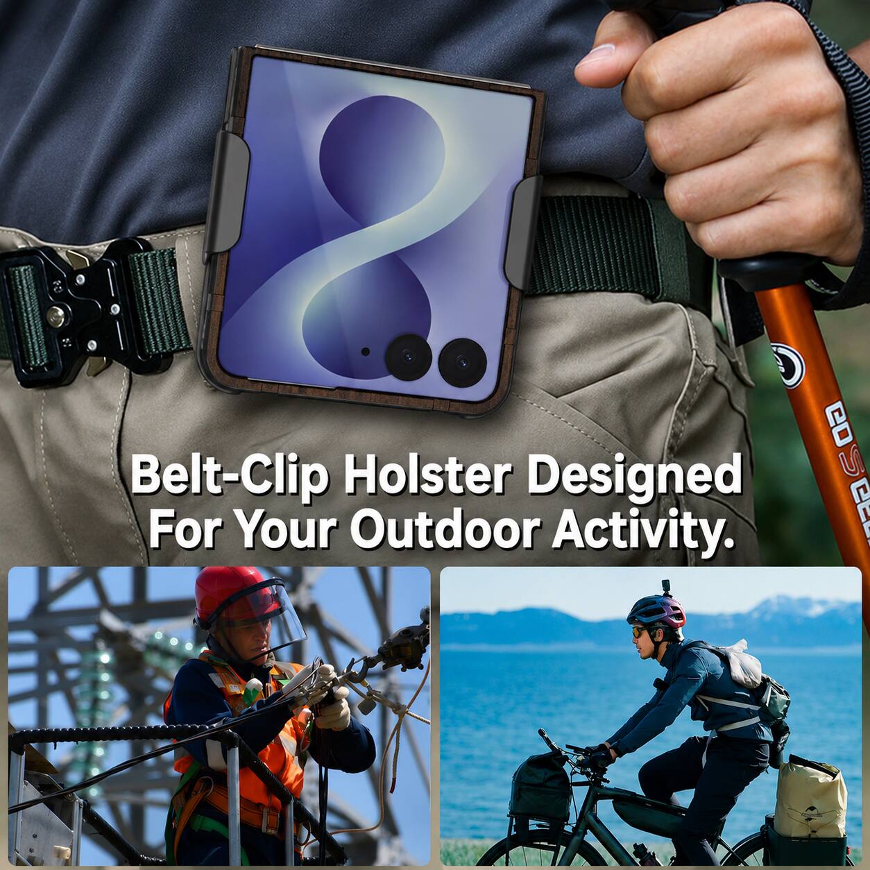 Belt-Clip Holster Designed For Your Outdoor Activity.