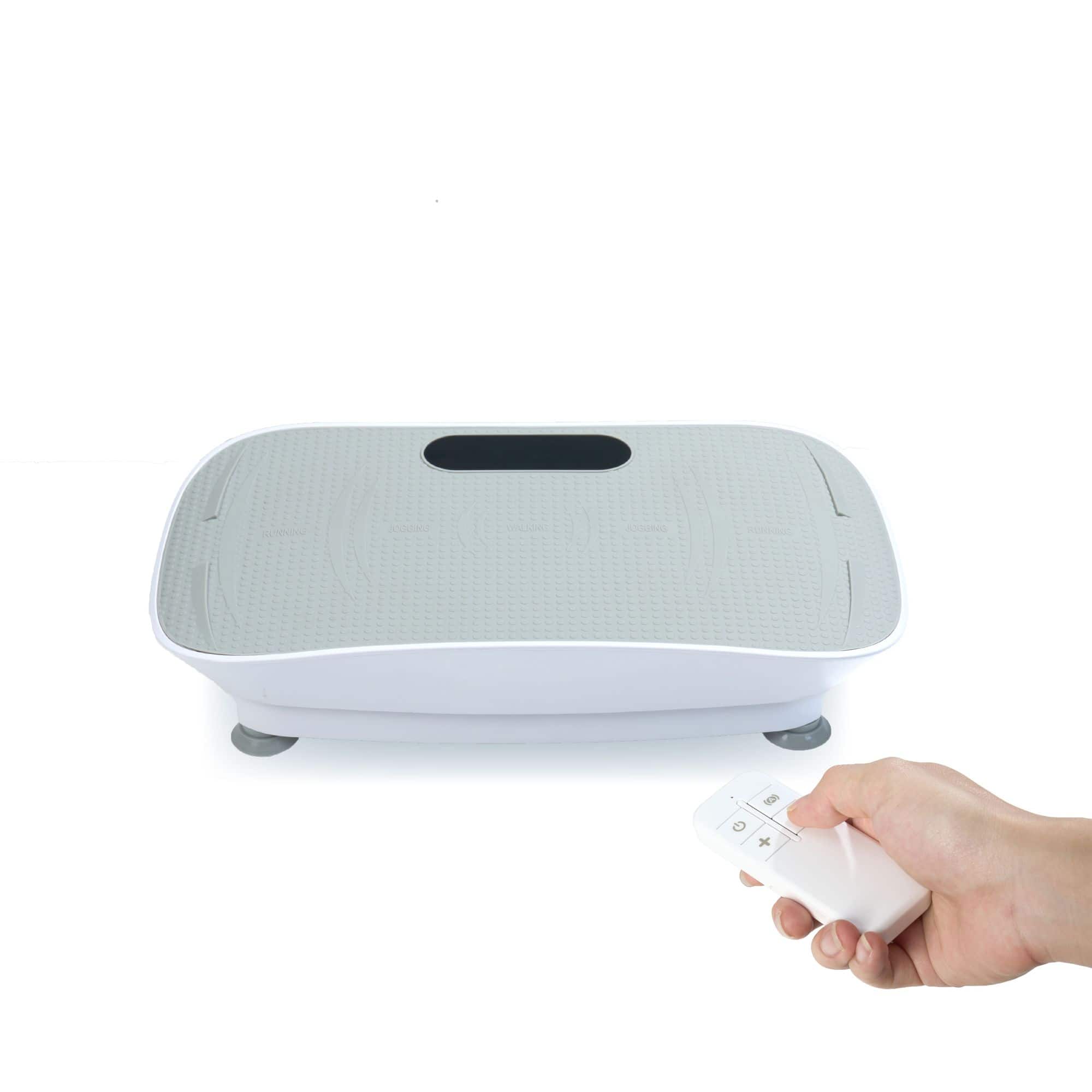 Akoasm - Silent Vibration Plate Exercise Machine Vibration Platform 10-Frequency Weight Loss Body Shaking Machine-Grey - Gray