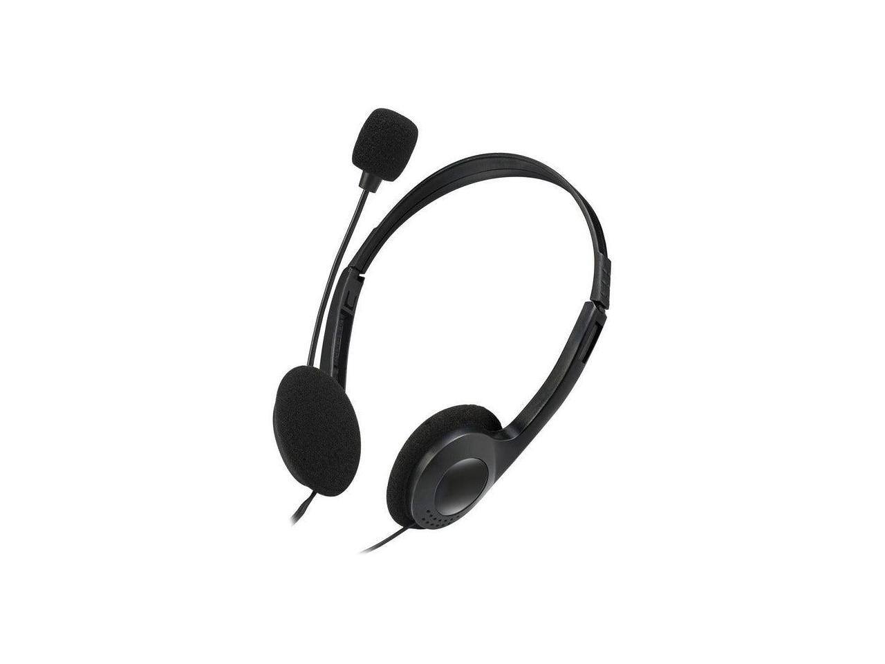 Alt View 8. Adesso - STEREO HEADSET W/ MICROPHONE - Black.
